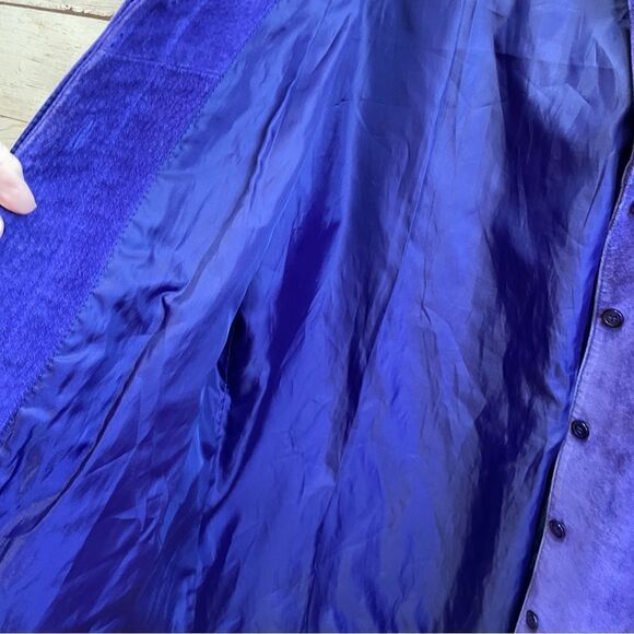 VIMTAGE A.M.I. LEATHER‎ JACKET IN PURPLE - Picture 6 of 6